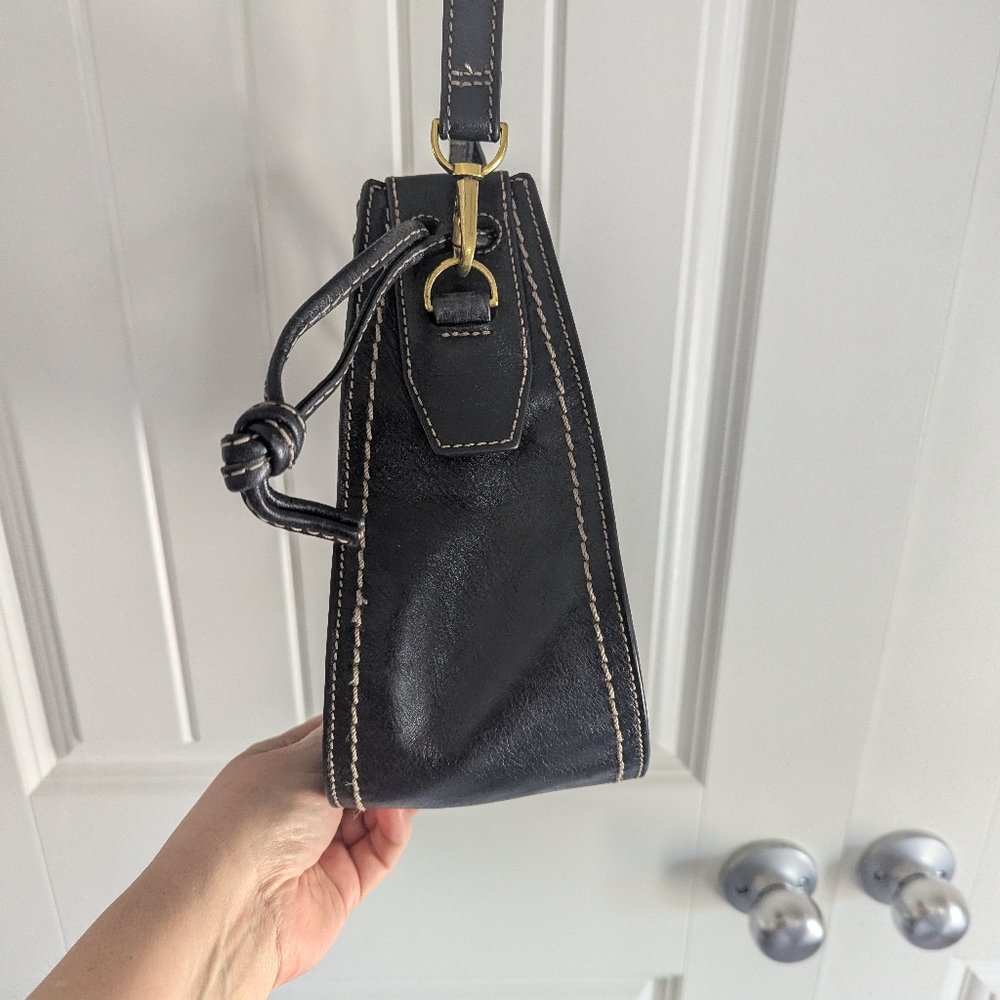 Fossil Black Pebble Drawstring Crossbody - Picture 7 of 13
